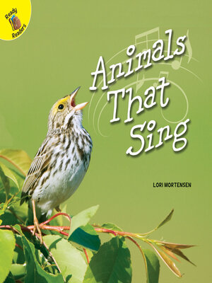 cover image of Animals That Sing